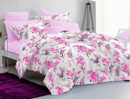 Printed Glazed Cotton Bedsheet, Size : Queen