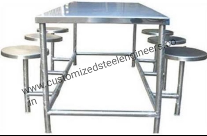 Rectangle Aluminum Ss dinning table, for Cafe, Garden, Home, Hotel, Restaurant, Size : Multisizes