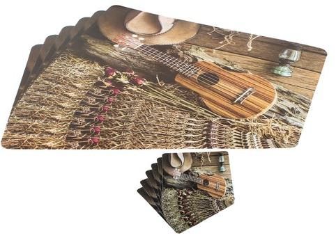 Modern Table Mat With Coaster Set