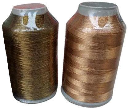 Nylon Zari Thread, for Sewing Clothes, Pattern : Plain