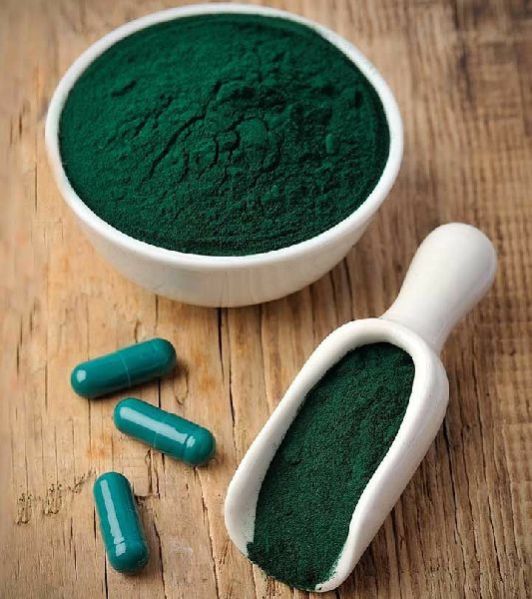 Organic Spirulina Capsules, for Supplement Diet, Depression, Neuropathy
