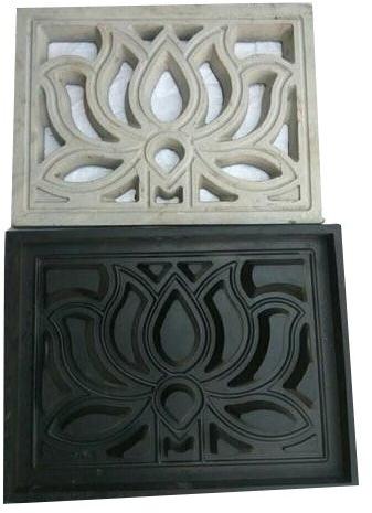 Rectangular Lotus Design Ventilation Jali Mould