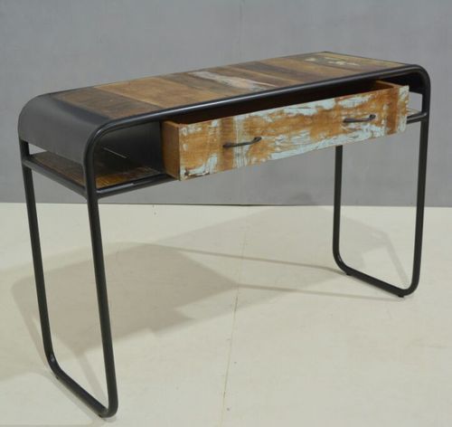 Reclaimed Wood Console Tables, Size : Length 120 cm, Width 35 cm, Height 76 cm