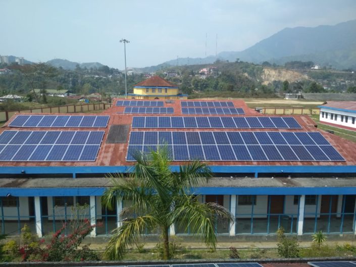 Solar rooftop power plant in Indirapuram