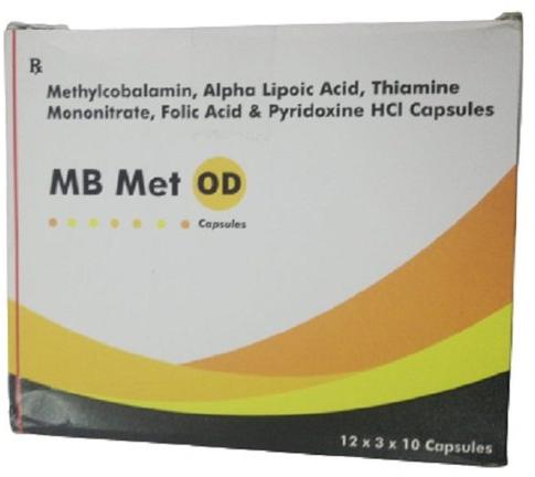 Methylcobalamin Alpha Lipoic Acid Thiamine Mononitrate Folic Acid & Pyridoxine HCL Capsules