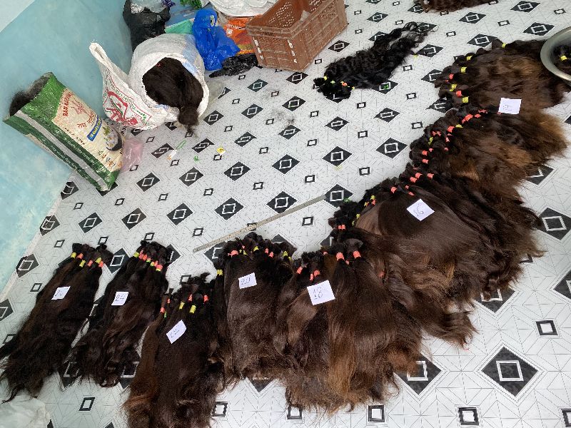 Raw Human Hair, for Parlour, Personal, Style : Curly, Straight, Wavy