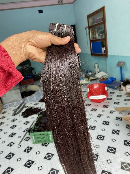 Weft Straight Hair, for Parlour, Personal, Length : 10-20Inch, 15-25Inch