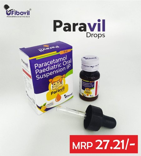 Paracetamol Paediatric Oral Suspension I P, Packaging Size : 15 ml