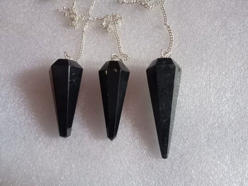 Black Crystal Stone Pendulum