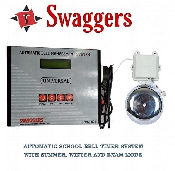 Swaggers Metal Automatic school timer and bell (color -BLACK )