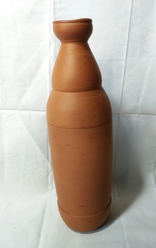 Clay Water Bottle, Color : Brown