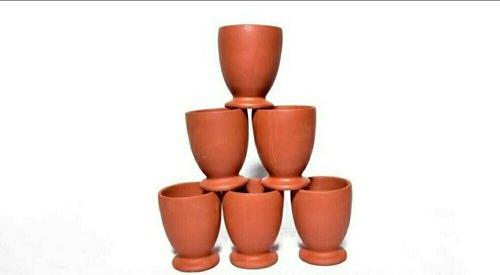 Earthen Gold Clay Water Glass, Capacity : 100-400 ML