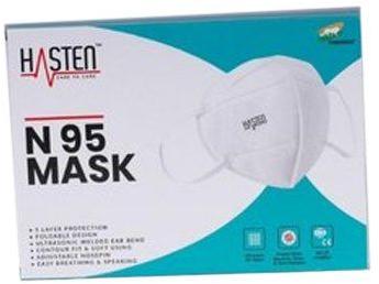 Hasten N95 With Respirator Face Mask, for Industrial, Certification : ISI Certified