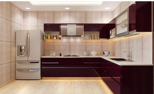 Acrylic L Shaped Modular Kitchen, Feature : Attractive Designs