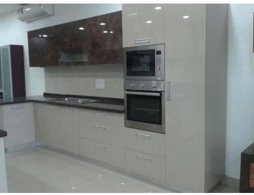 Polished High Gloss Modular Kitchen, for Home, Hotel, Motel, Restaurent, Feature : Accurate Dimension