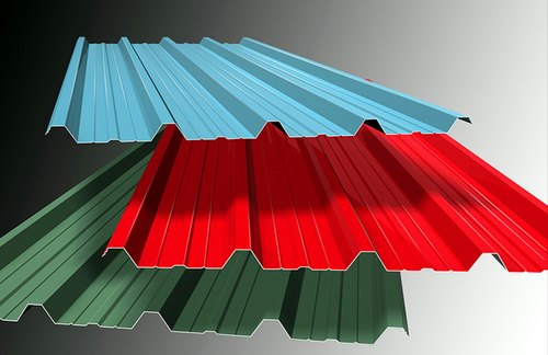 TATA Steel Colour Coated Profiled Sheets, Color : Red, Green, Yellow, Blue