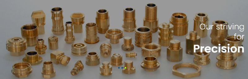 Coated Aluminium brass precision components,, for Machinery Use, Size : 0-10cm, 10-20cm, 20-30cm