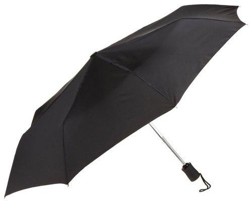 Polyester Plain Folding Umbrella, Color : Black Pink