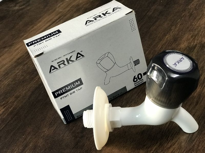 Charcoal Arka Glossy Ptmt Short Body Tap, Size : 15mm