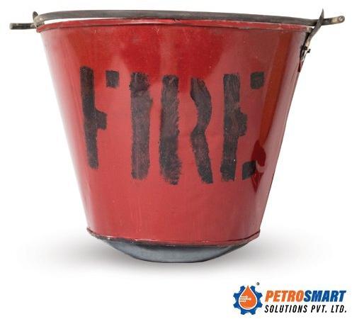 Petrosmart Solutions Color Coated Fire Bucket, Capacity : 9 Litres