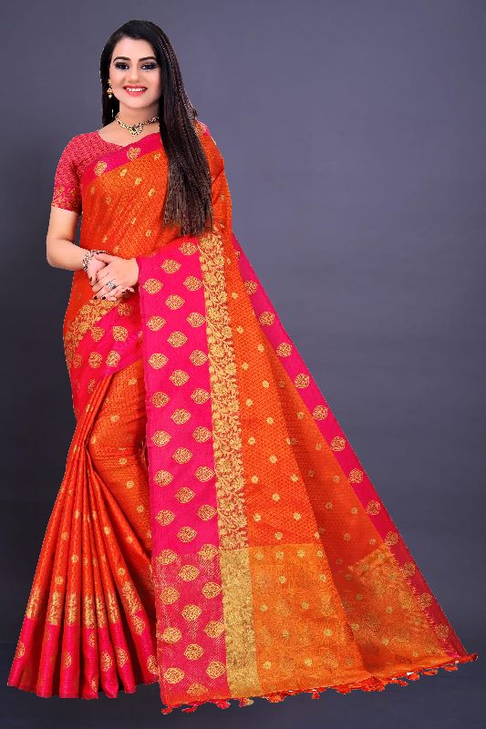 Silk casual daily wear saree, Feature : Comfortable, Easily Washable, Embroidered, Skin Friendly