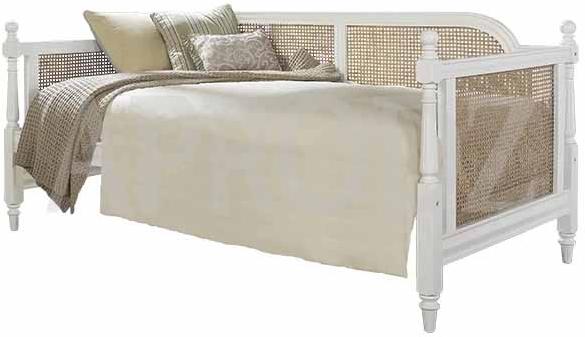 Twin Size Mango Wood Cane Daybed with Trundle
