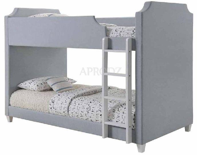 Fabric Upholstered Twin Bunk Bed