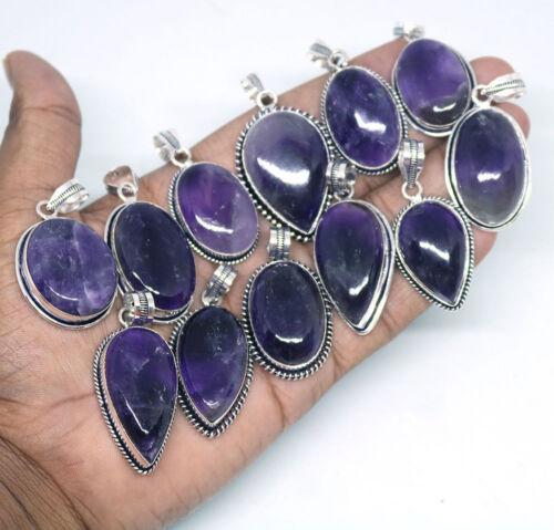 Polished Amethyst Pendant, Packaging Type : Plastic Packet