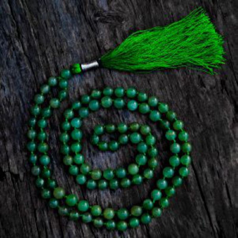 Polished Green Aventurine Mala, Feature : Perfect Shape, Shiny Look