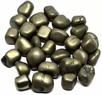 Non Polished Pyrite Tumbled Stone, Feature : Durable, Hard Structure