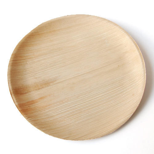 Round 6 inch areca leaf plate, for Serving Food, Feature : Good Quality, Fine Finish