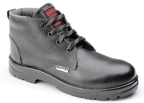 Leather Buffer Safety Shoes, for Construction, Gender : Both