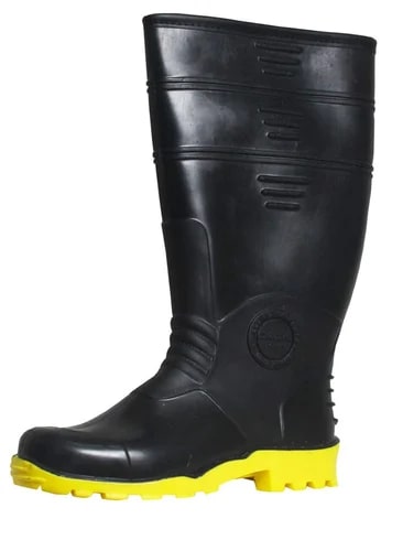 Duckback Plain Pvc Safety Gumboots, Technics : Machine Made