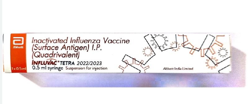 Influvac Tetra Vaccine, for Human Use, Form : Liquid