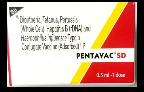 Pentavac SD Vaccine, for Human Use, Form : Liquid
