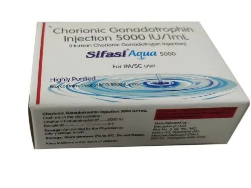 Silfasi Aqua 5000 Injection, Composition : Chorionic Gonadotrophin