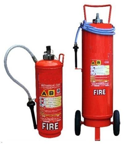 Round Mechanical Foam Extinguisher, Mounting Type : Trolley Mounted