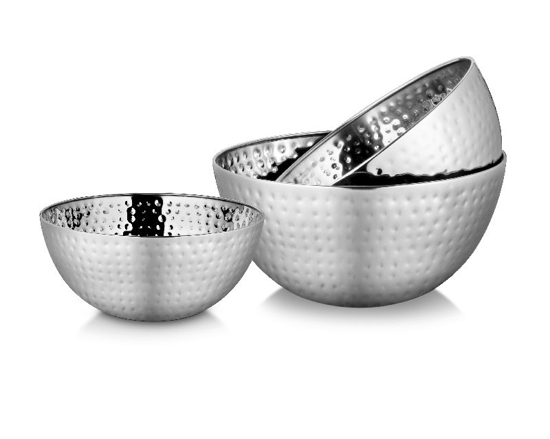 Coated Stainless Steel Salad Bowl, for Hotel, Restaurant, Home, Size : 3 Inches