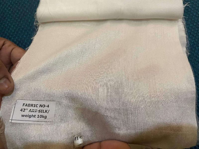 Art Silk Fabric, for Garments, Pattern : Plain
