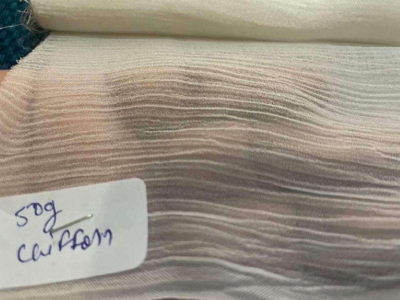 Chiffon Fabric, for Garments, Pattern : Plain