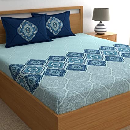 Cotton Double Bed Sheet, for Home, Hotel, Feature : Anti Wrinkle