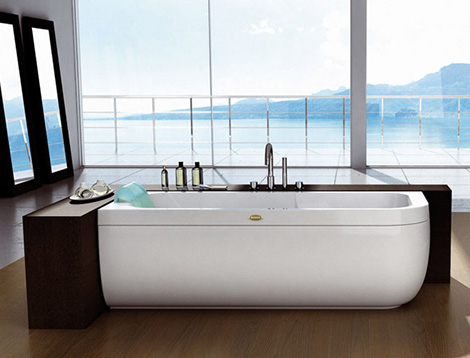 Polished Ceramic Designer Bathtub, Water Capacity : 10-20ltr