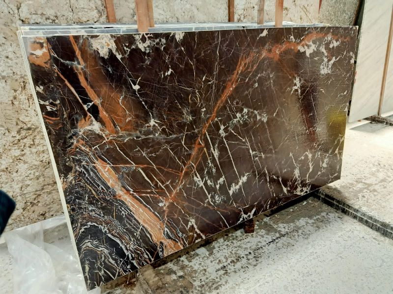 Rectangular Polished Marble Slabs, Size : 10x6ft