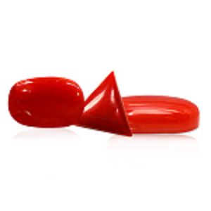 Polished Plain Red Coral Stone, Feature : Fine Finished