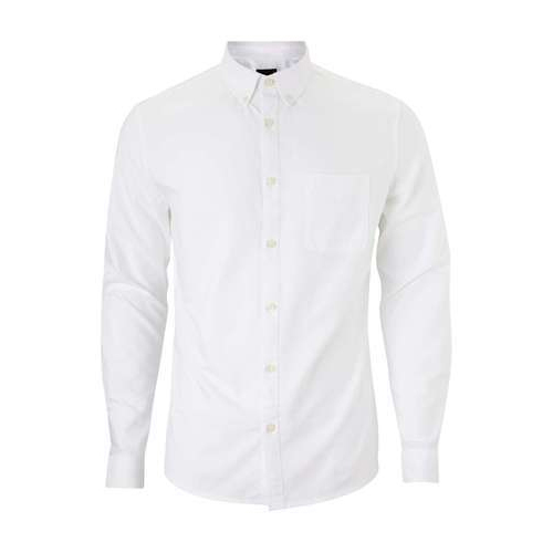 Collar Neck Cotton Mens White Shirt, for Quick Dry, Breathable, Gender : Male