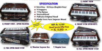 Wood harmonium musical instruments, for Home, School, Feature : Classy Look, Durable, Finest Quality