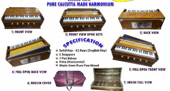 Wood musical portable harmonium, for Home, School, Feature : Finest Quality, Superior Functionality