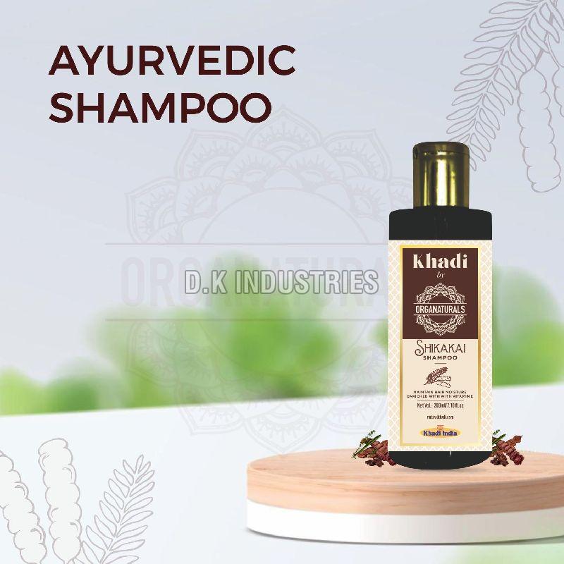 Khadi Ayurvedic Shikakai Hair Shampoo Sulfate &amp;amp; Paraben Free Suitable for All Type of Hair 200ml