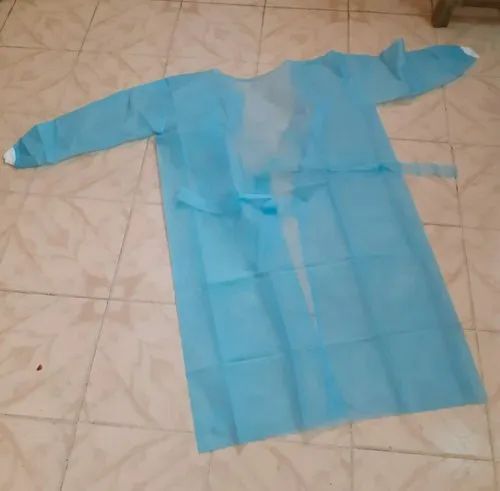 Plain Non Woven Surgical Gown, Color : Blue