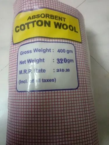 White Absorbent Cotton Wool, Packaging Type : Packet